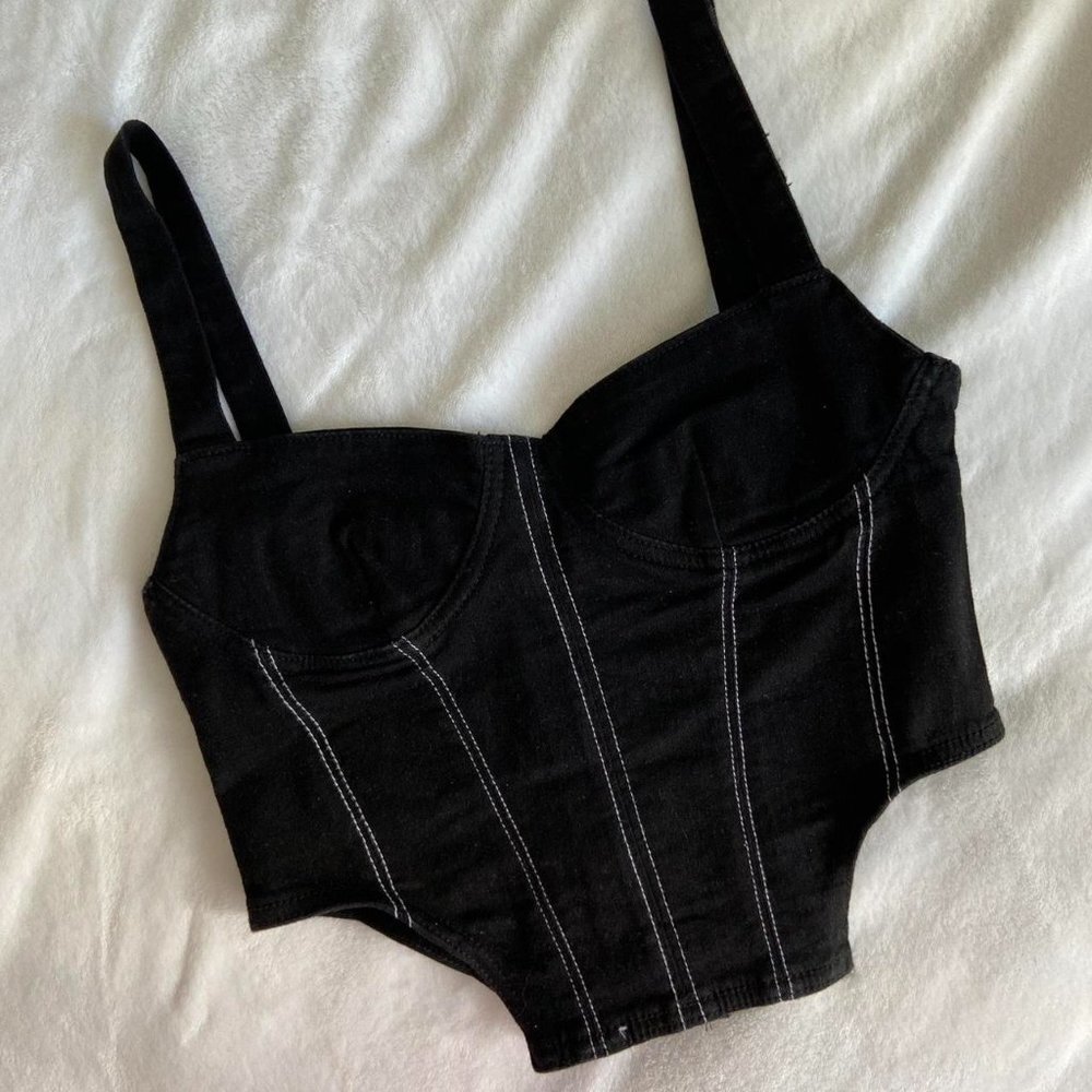 NWT Black Zara Corset (M)